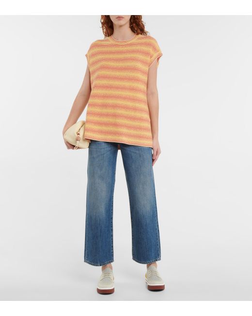 Loro Piana Denim Porto Mid-rise Flared Jeans in Blue | Lyst