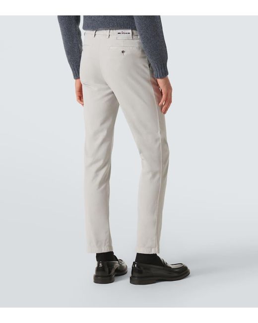 Kiton Mid-Rise-Chinohose in Gray für Herren