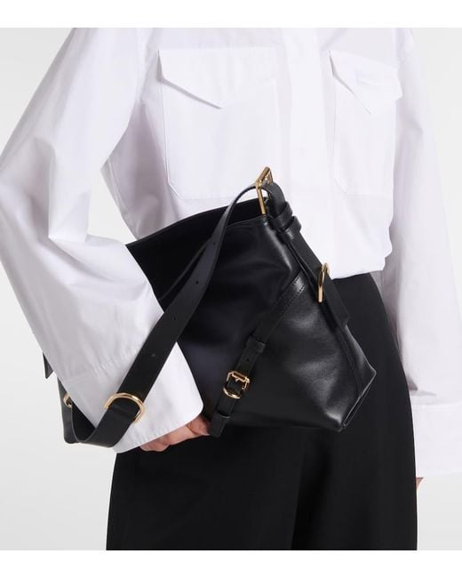 Givenchy Black Schultertasche Voyou Medium Aus Leder