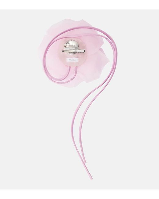 Max Mara Pink Brosche Jessy Aus Seide
