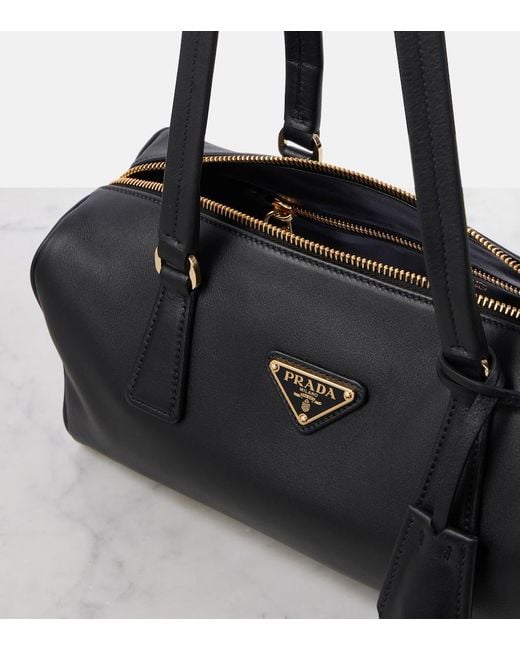 Prada Black Medium Leather Shoulder Bag