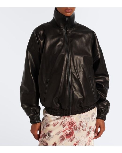 Acne Black Leather Jacket