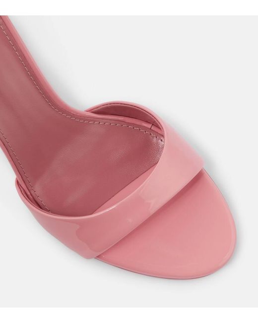 Paris Texas Pink Lidia 70 Patent Leather Mules