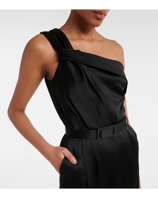 Mono Asimetrico Gioire De Saten Max Mara de color Black
