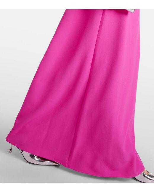 Safiyaa Pink Naimal Embellished Crepe Gown