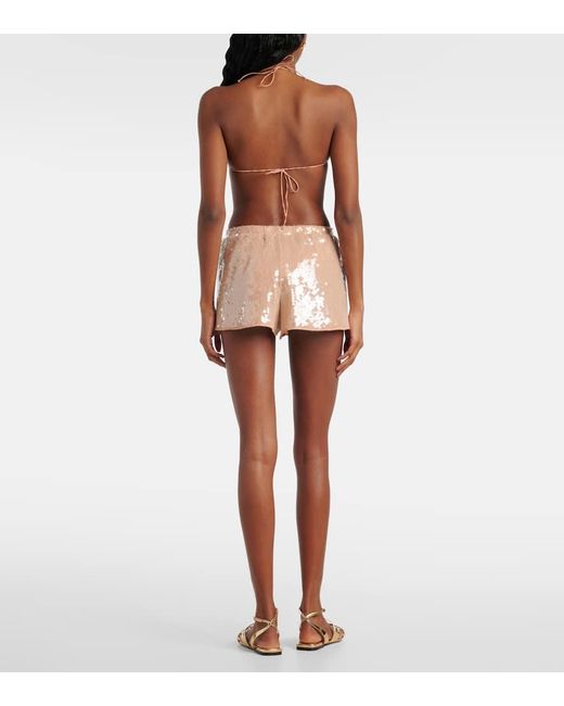 Short Marylin A Sequins Oseree en coloris Natural