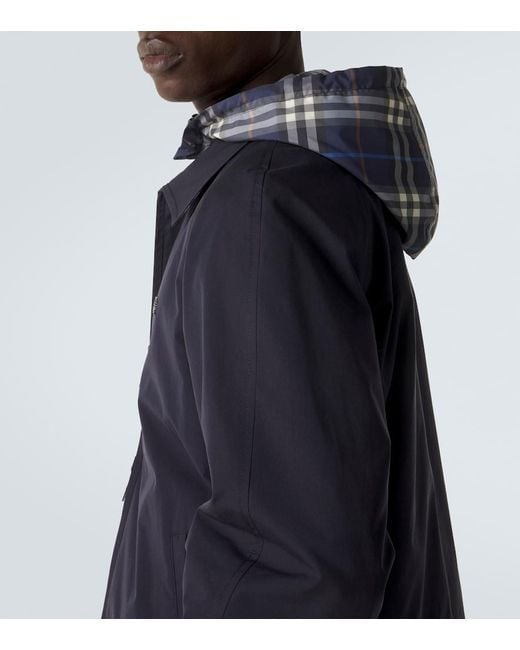 Burberry Blue Reversible Jacket 'Hodson' for men