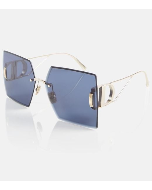 Dior Blue 30Montaigne S7U Square Sunglasses