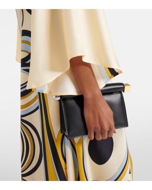 LaDoubleJ Metallic Magnifico Printed Silk Twill Maxi Dress