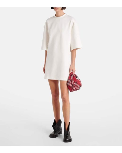 Wardrobe NYC White Minikleid Aus Einem Baumwollgemisch