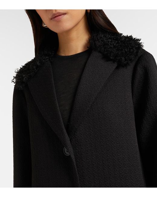Rixo Black Diara Coat