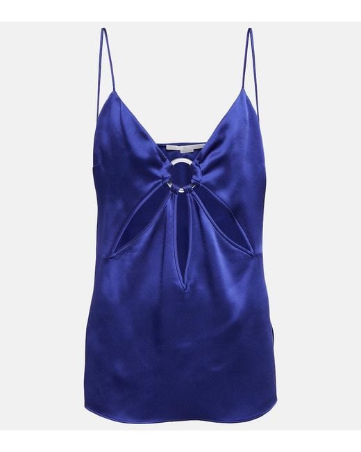 Stella McCartney Blue Cutout Top