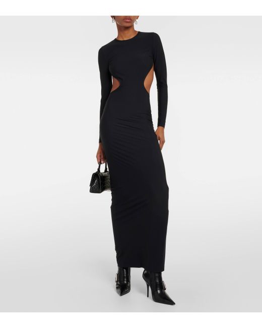 Balenciaga Black Cutout Gown