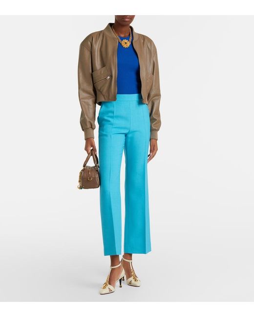 Chloé Natural Cleia Embellished Leather Pumps
