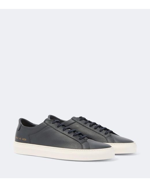 Common Projects Blue Original Achilles Leather Sneakers for men