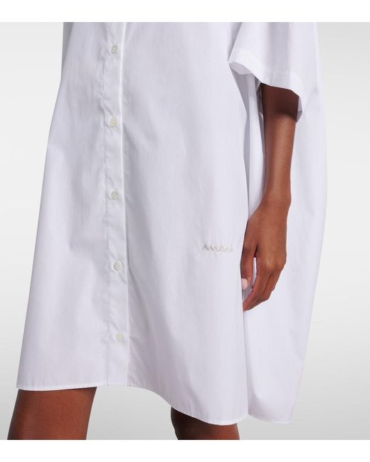 Marni White Cotton Shirt Dress