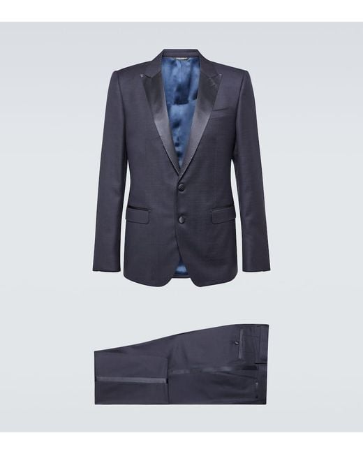 Dolce & Gabbana Anzug aus Wolle und Seide in Blue für Herren