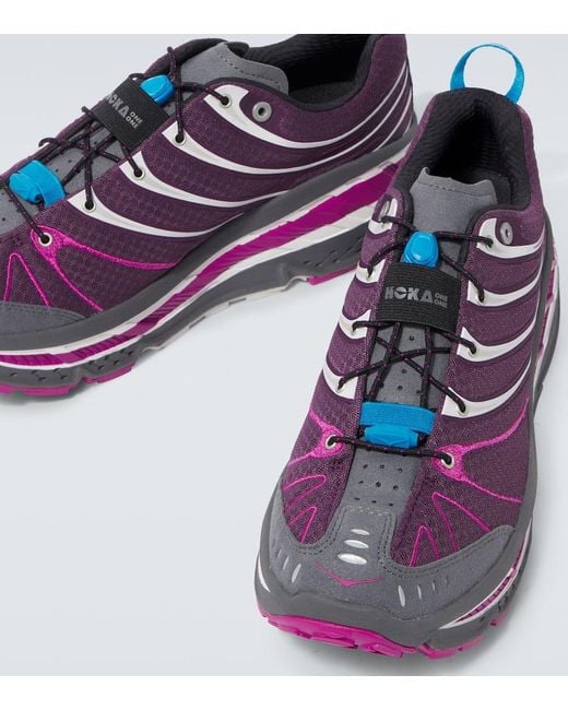 Hoka One One Purple Stinson Evo Og Running Shoes for men