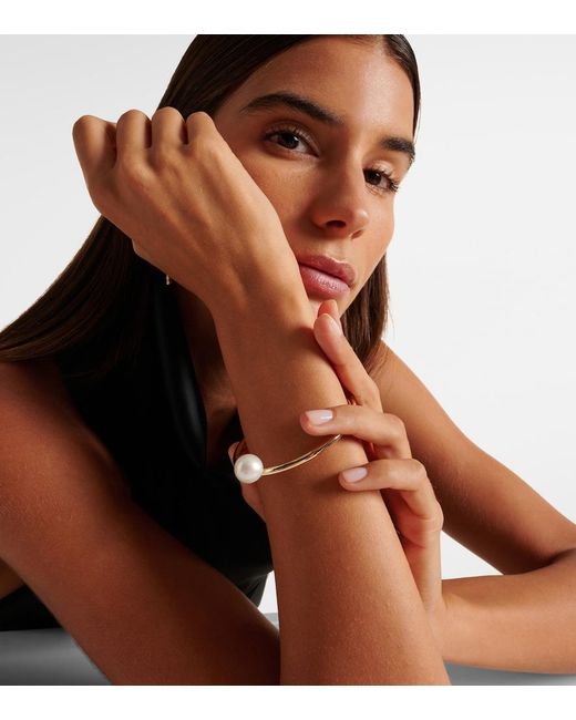 Sophie Bille Brahe White La Beaute Perle 14Kt Bracelet With Pearl