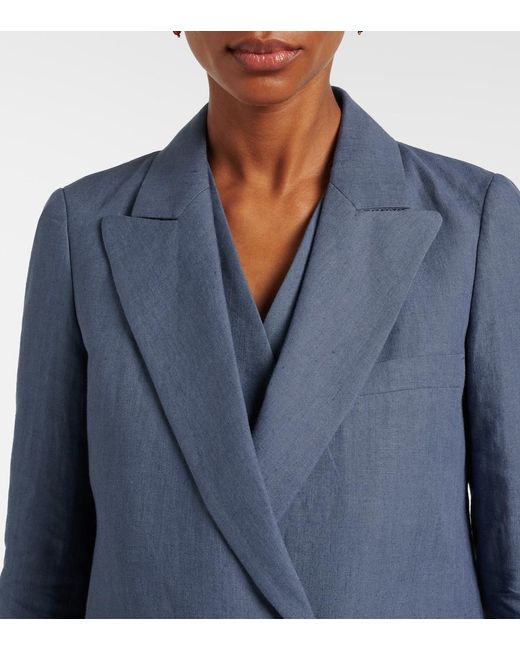 Blazé Milano Blue Everynight Linen Blazer