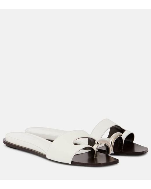 Tory Burch Black Verzierte Sandalen Aus Leder