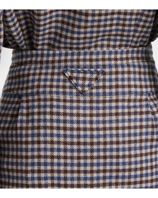 Prada Gray Wool Pencil Skirt