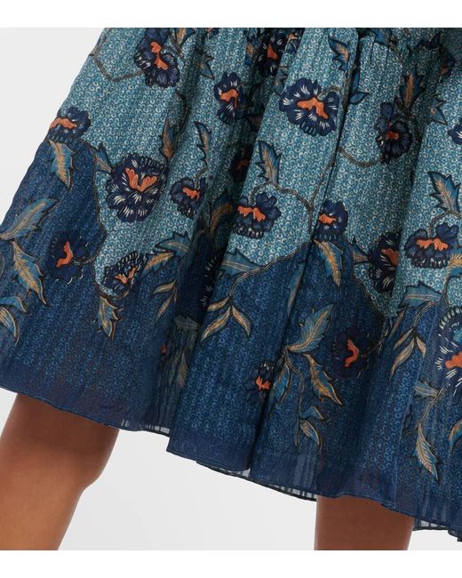 Vestido Midi Eloisa En Mezcla De Algodon Ulla Johnson de color Blue