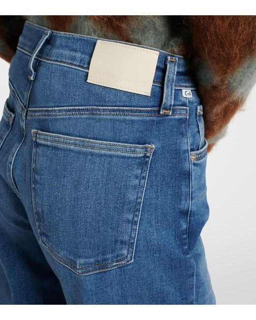 Citizens of Humanity Blue Palma High-Rise Straight Jeans
