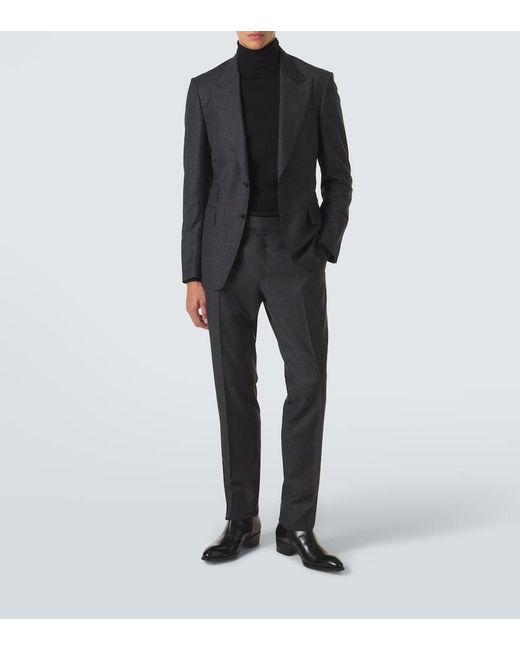 Tom Ford Blue Shelton Wool Suit for men