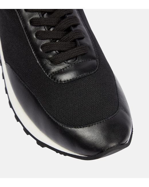 The Row Black Owen Runner Sneakers