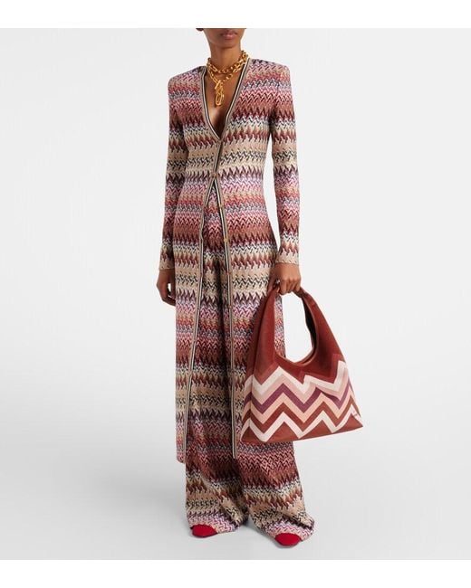 Borsa Large A Zig Zag di Missoni in Red