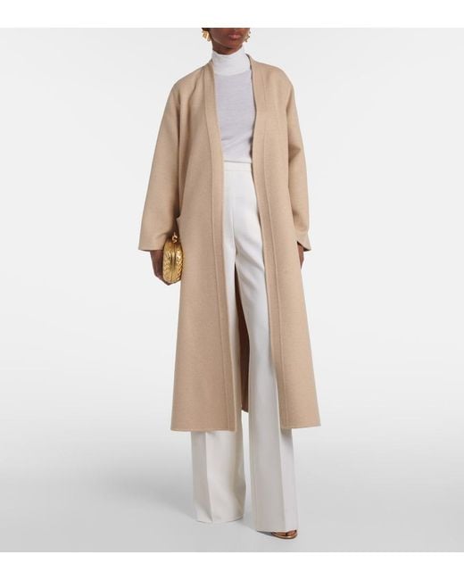 Max Mara White Cecina Virgin Wool Turtleneck Top