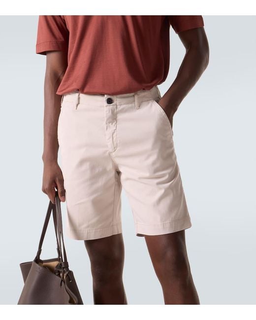 Vilebrequin White Gabardine Bermuda Shorts for men