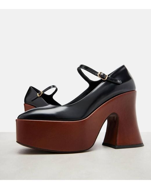 Chloé Black Janis Patent Leather Mary Jane Pumps