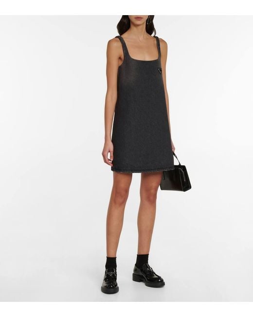 Prada Black Loafers Aus Leder