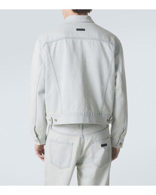 Fear Of God Gray Denim Jacket for men