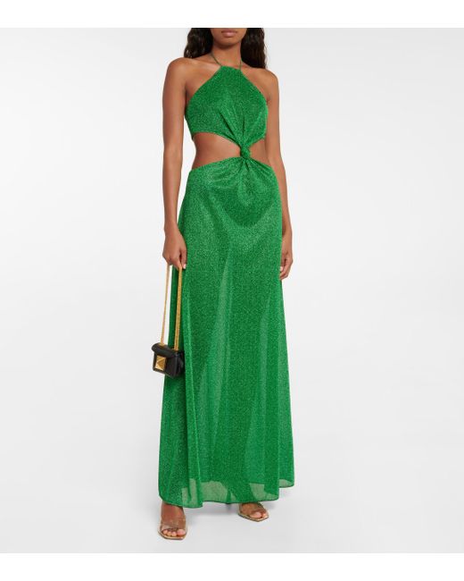Esclusiva Mytheresa - Abito lungo Lumière di Oséree in Verde | Lyst