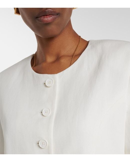 Faithfull The Brand White Orsa Blazer