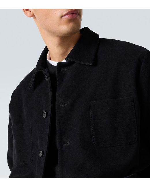 The Row Black Kian Cotton Jacket for men