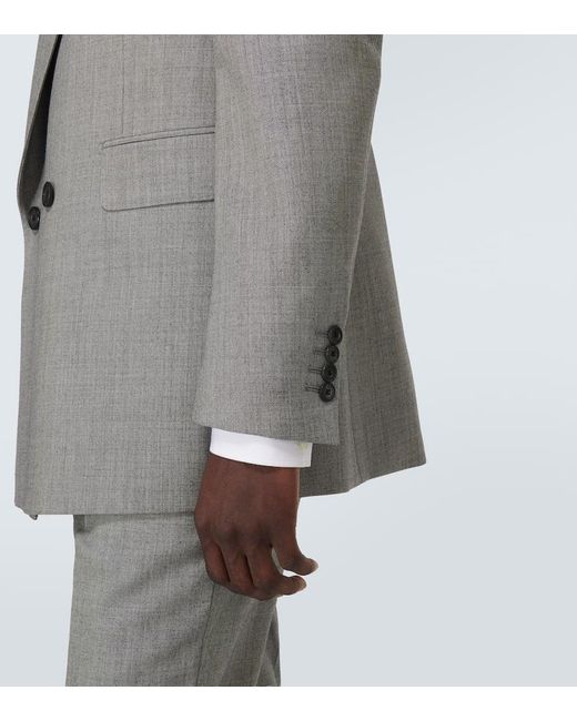 Alexander McQueen Anzugjacke aus Wolle in Gray für Herren