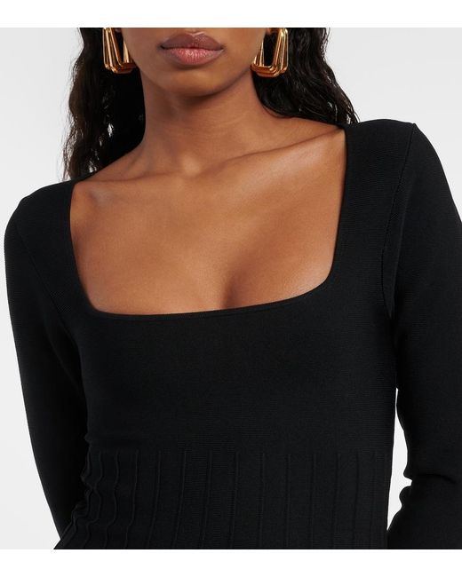 Staud Black Deora Minidress