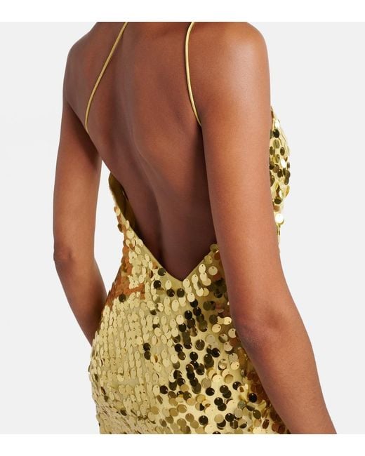 The Sei Metallic Sequined Gown