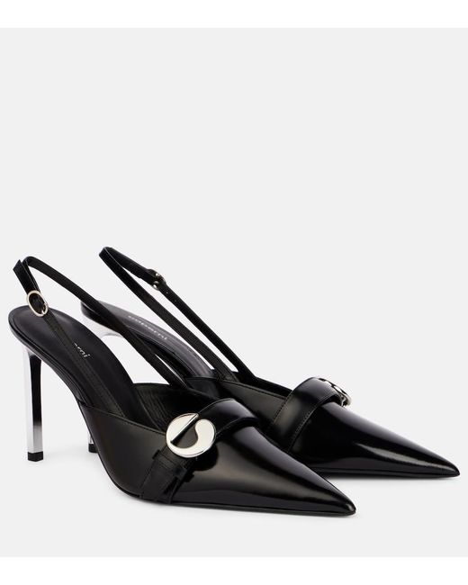 Coperni Black Slingback-Pumps Aus Leder