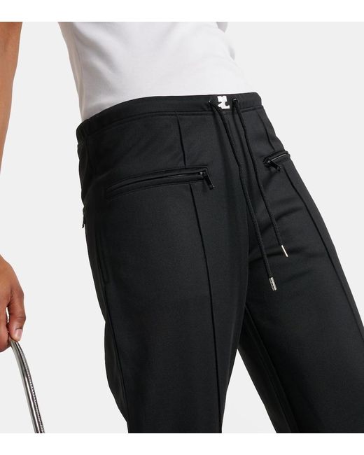 Courreges Black Jogginghose Interlock Aus Jersey