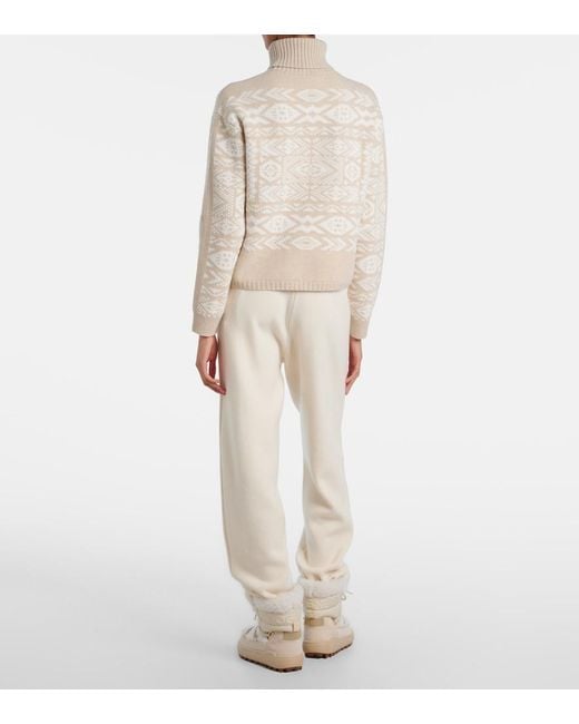Bogner White Nadin Wool And Cotton-Blend Turtleneck Sweater