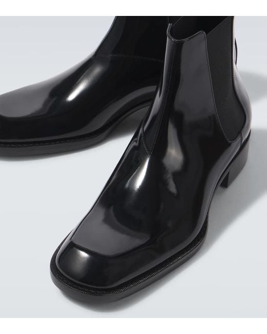 Saint Laurent Chelsea Boots Vadim Aus Leder in Black für Herren