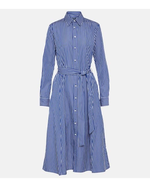 Robes Polo Ralph Lauren en coloris Blue