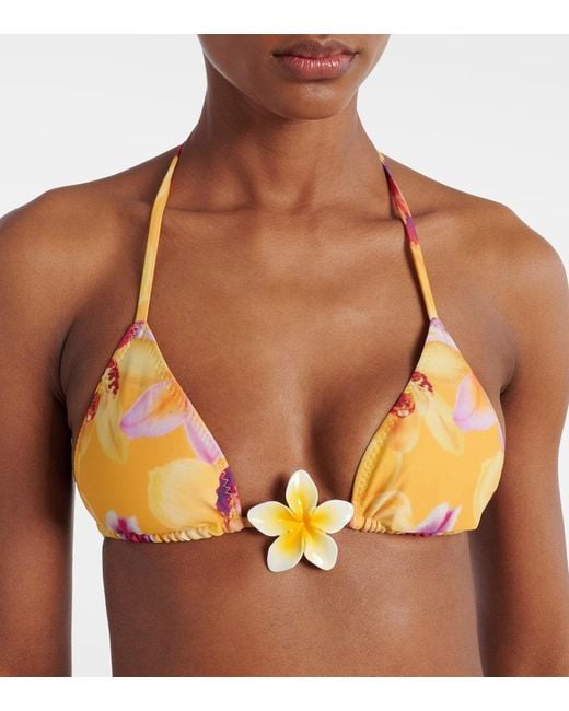 SAME Yellow Bikini-Oberteil Island