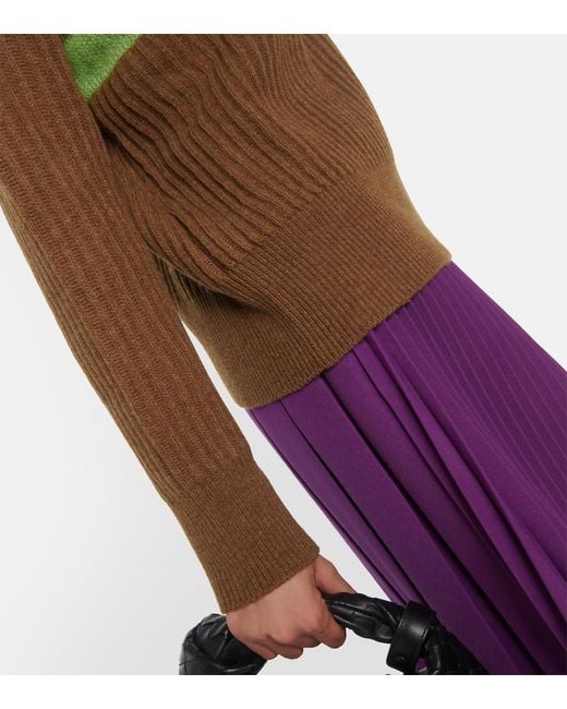 Plan C Green Wool And Cashmere Sweater