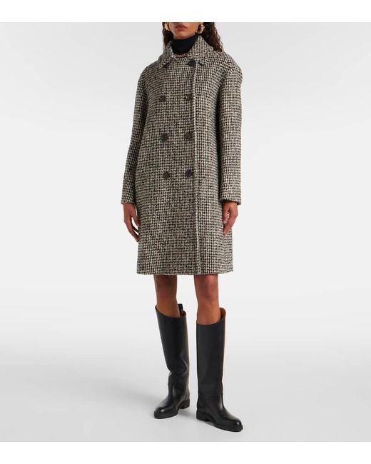 Abrigo Cruzado Alessia Max Mara de color Gray